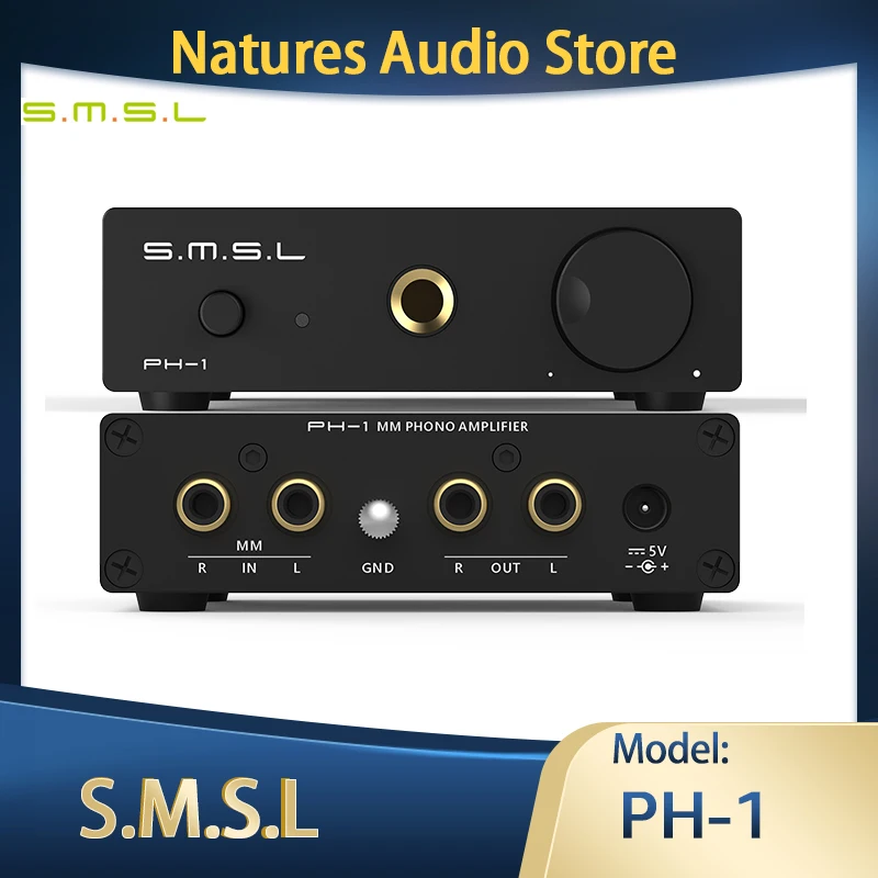 SMSL PH-1 Phono Amp High fidelity MM Phono amplifier — SMSL