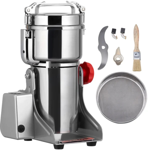 SucceBuy 150-2500g Electric Grain Mill Grinder Commercial Swing Spice Grinders for Dry Herbs Grains Spices Cereals Coffee Corn — SucceBuy
