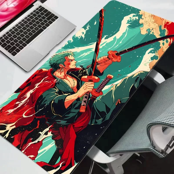 Mouse Pad One Piece Anime Gaming Accessories Mousepad Gamer PC Completo Computer Keyboard Desk Mat Varmilo Durable Anime — Mouse