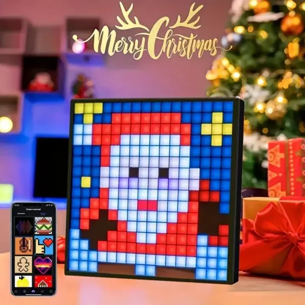 Smart LED Pixel Display,32X32，LED Light Display Panel Suit for RGB Light Bars,with Smart App Control Cool Animation Desk Setup — Smart