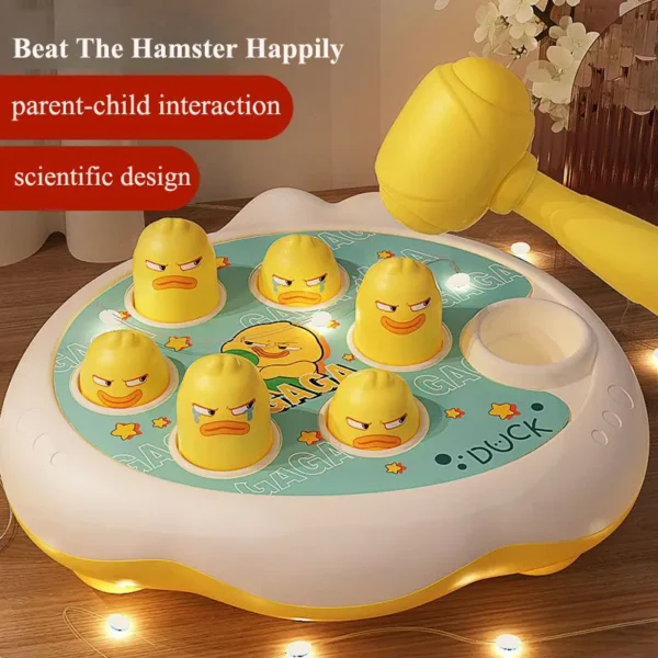 Duck/Frog/Pig Baby Toy Montessori Learning Game Educational Puzzle Gift for 12 24 Months Toddler Boy/Girl with Hammer — Duck/Frog/Pig