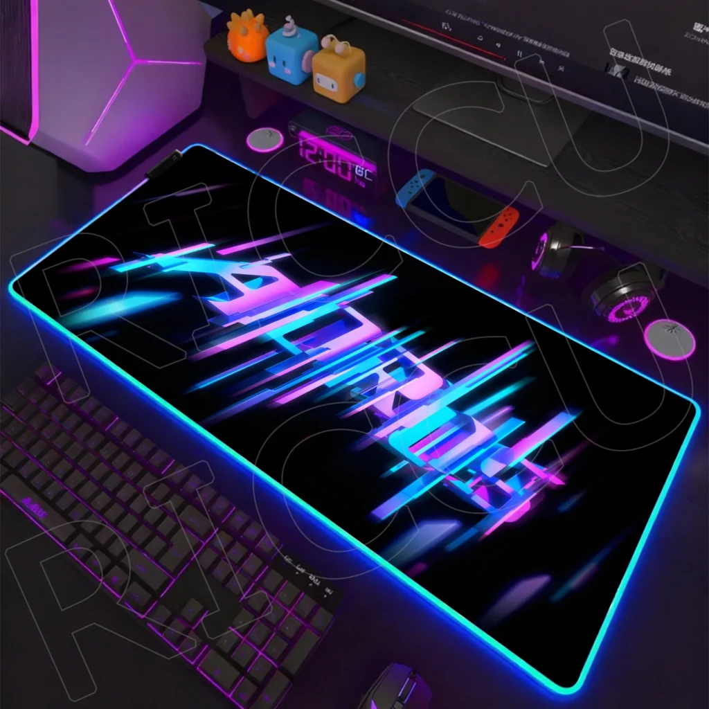 RGB Rubber AORUS Large Gaming HD Mouse Pad XXL Office Computer PC accessories Gamer Laptop LED Mausepad Carpet Keyboard Desk Mat — RGB