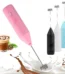 1-Pack Handheld Electric Milk Frother 4 Colors | Drink Mixer & Egg Beater for Coffee, Latte Cappuccino Portable Kitchen Gadget — Generic