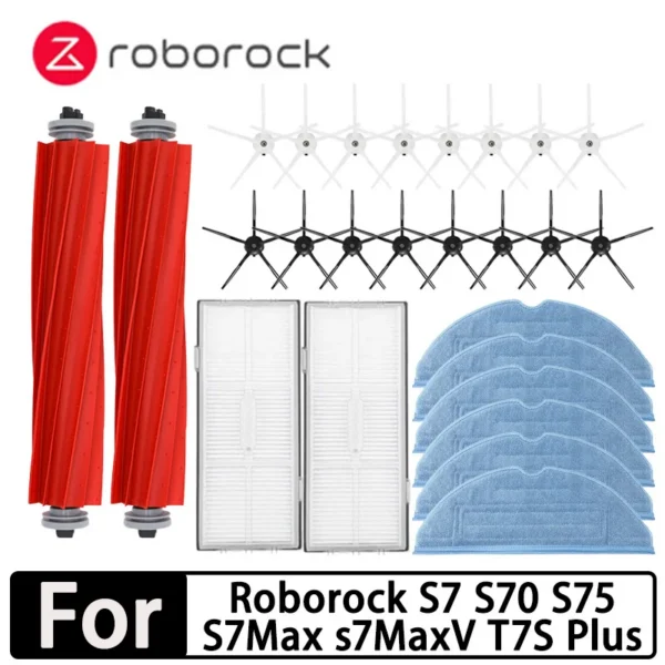 Roborock S7 S70 S75 S7Max S7 maxv ultra T7S Plus S7 pro ultra Accessories Main Brush Hepa Filter Mops Robot Vacuum Cleaner Parts — Roborock