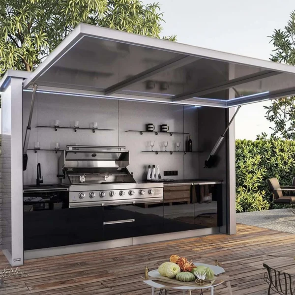 Customizable Heavy-Duty Stainless Steel Outdoor Kitchen Set with BBQ Grill & Fridge for High-Frequency Use — Customizable