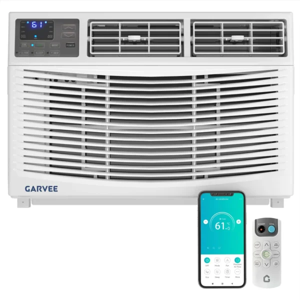 12000 BTU Window Air Conditioner Cools 550 Sq Ft, Quiet AC Unit With Remote, Auto-Cool & Energy Saving For Bedroom Office — Generic