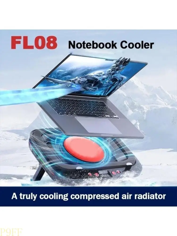 S2e42c747a17749cea4013c437d9d8949I.webp CS1W Innovative FL08 Notebook Cooling Pad Strong Wind Cooling Stand Base Enhances Computer Efficiency — CS1W