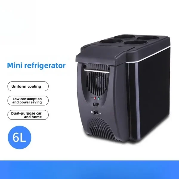 6 Liters Mini Portable Car Heating And Cooling Box Hot And Cold Small Refrigerator Easy To Carry Mini Refrigerator — Generic