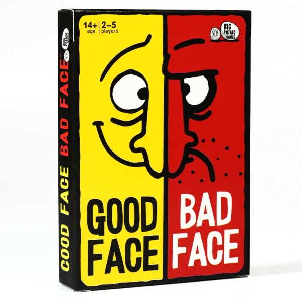 Good Face Bad Face Card Game Hilarious Party Travel Game for Family — Good