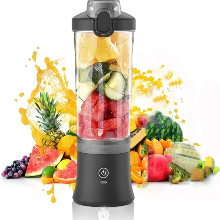 New Portable Blender 600ML Electric Juicer Fruit Mixers 4000mAh USB Rechargeable Smoothie Mini Blender Personal Juicer Colorf — New