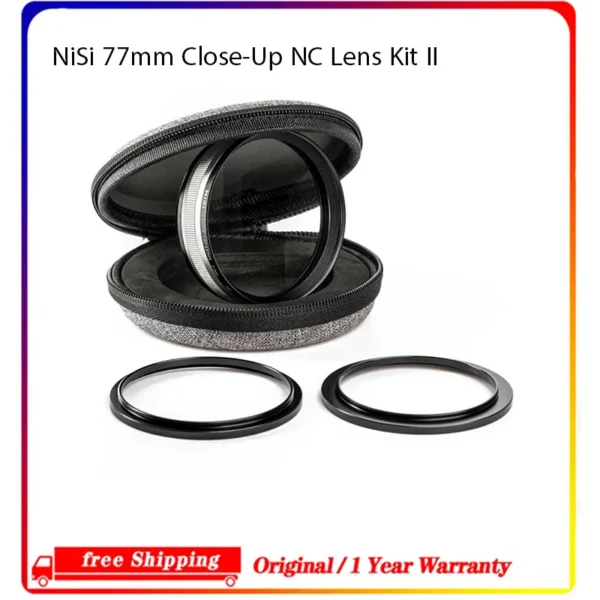 NiSi 77mm Close-Up NC Lens Kit II with 67 and 72mm 58mm Close-Up NC Lens Kit with 49 and 52mm Step-Up Ring Filter — Ring