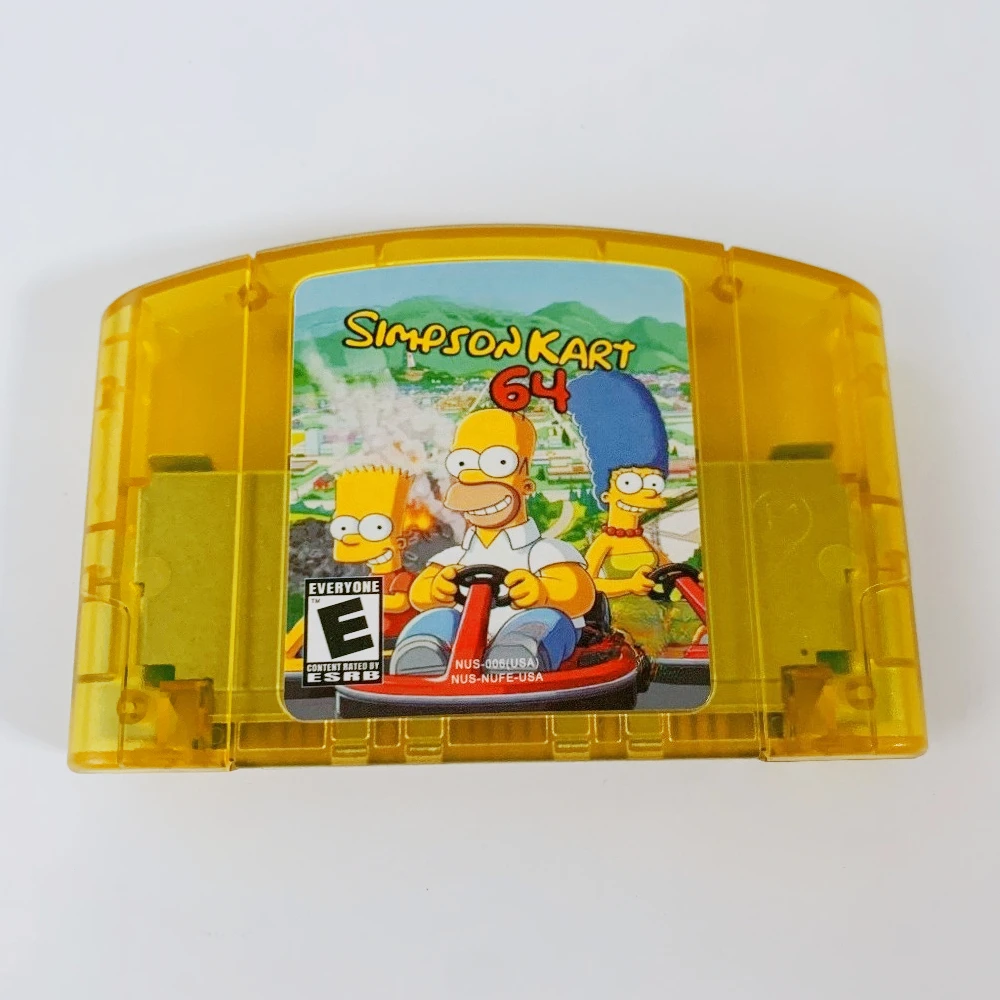 N64 game cartridge, compatible with 64-bit NTSC American consoles,Go- Kart 64, English game cartridge — N64