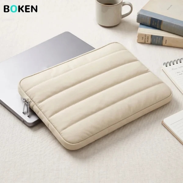 Puffy Laptop Sleeve Case for 13.6/15.3 Inch MacBook Air M5 M4 M3 M2 Neo/Pro HP Dell ASUS Lenovo - Daily Life School Notebook Bag — MAC