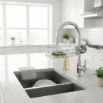 Faucet shelf, kitchen stainless steel sink storage shelf, household sponge cloth, dishwashing draining shelf, hanging basket — Faucet
