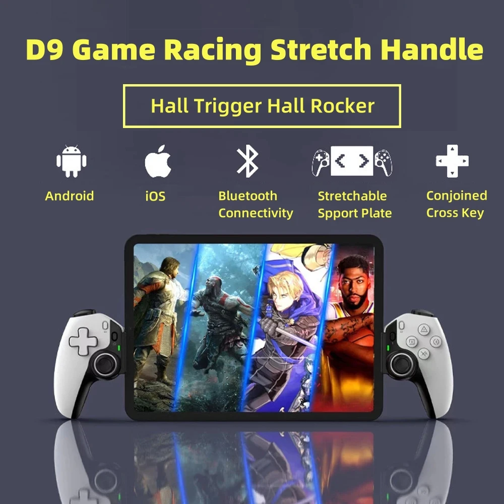 D9 Tablet Controller Wireless Handle For Switch Game Bluetooth Stretching Joystick For PS3 PS4 Android IOS Phone ipad Gamepad — D9