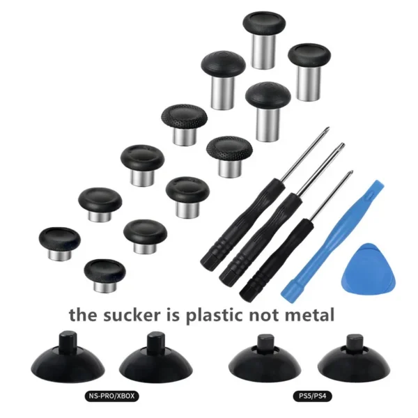 For Series X/S Xbox One PS5 PS4 NS Pro Interchangeable Ergonomic Thumbsticks Analog Thumb Sticks Convex & Concave Grip Joysticks — For