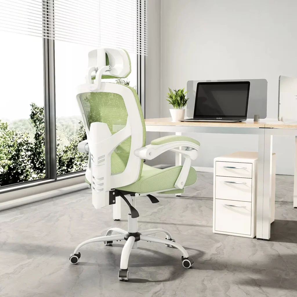 JHK Ergonomic Reclining High Back Mesh Living Room Rocking Gaming Chair Computer Desk Swivel Rolling Lumbar Support Pillow — JHK