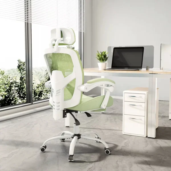 JHK Ergonomic Reclining High Back Mesh Living Room Rocking Gaming Chair Computer Desk Swivel Rolling Lumbar Support Pillow — JHK
