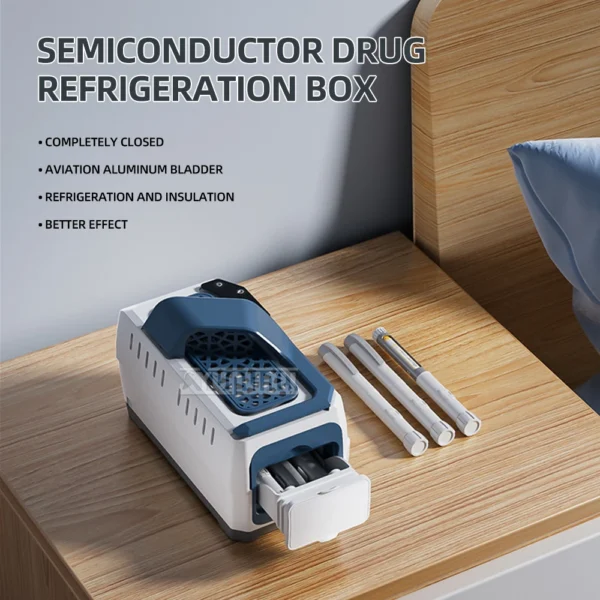 Portable Cold Box Mini Neveras Temperature Adjustable Insulin Refrigerator Mini Frigoriferi Enfriador Insulina — Portable