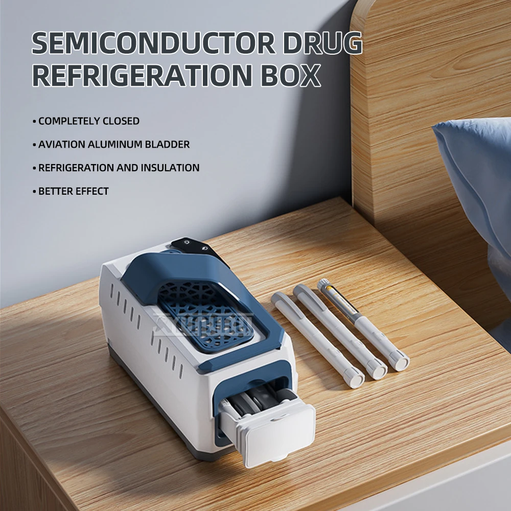 Portable Cold Box Mini Neveras Temperature Adjustable Insulin Refrigerator Mini Frigoriferi Enfriador Insulina — Portable