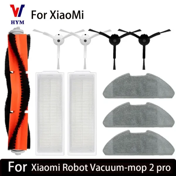 For Xiaomi Mi Robot Vacuum-Mop 2 Pro/Lite MJST1SHW MJSTL Hepa Filter Mop Cloth Main Side Brush Mijia Vacuum Cleaner Accessories — Xiaomi