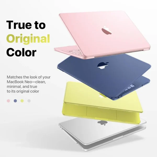 Case For MacBook Neo 13 inch 2026 Model A3404 with A18 Pro chip Crystal Light Hard Shell Scratch Resistant Protective Cover — MAC