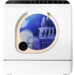 countertop dishwasher no hookup with 5 liter water tank and dryer portable dishwasher with dual spray arms for baby care compac — Generic