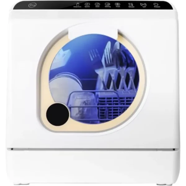 countertop dishwasher no hookup with 5 liter water tank and dryer portable dishwasher with dual spray arms for baby care compac — Generic