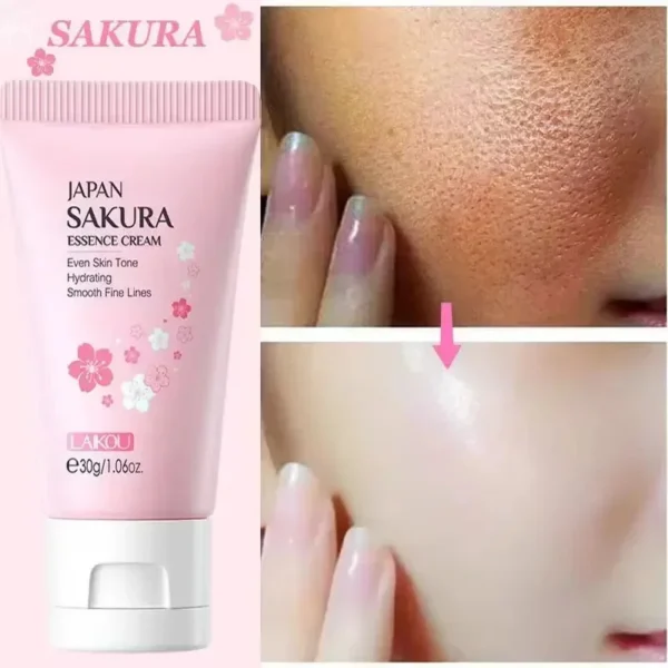 Sakura Whitening Face Serum Anti Aging Fade Fine Lines Tighten Pores Improve Melanin Pigment Dull Moisturizer Brighten Skin Care — Sakura