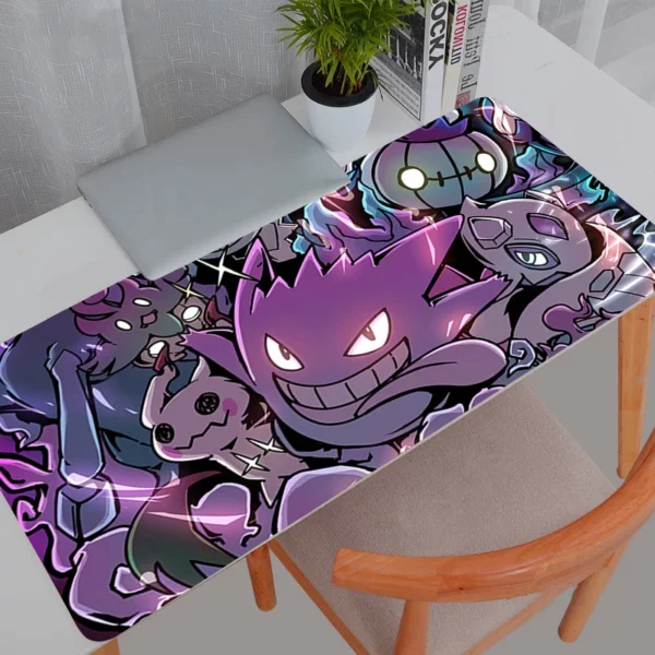 Mouse Pad Gaming Large Dywan Gamer Keyboard Desk Mat Table Carpet HD Print Mousepad P-Pokemons G-Gengar XXL 900x400 For Computer — Mouse
