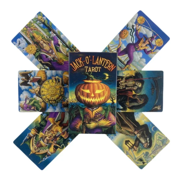 Jack-O'-Lantern Tarot Cards A 78 Deck Halloween Oracle English Visions Divination Edition Board Playing Games — Jack-O'-Lantern