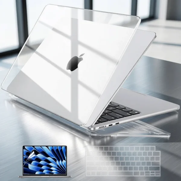 Screen Protector Laptop Case For MacBook Air 13.6 M5 M4 Chip A3449 A3240 A2681 A3113 M3 Pro 13 A2338 Air 13 A2337 Keyboard Cover — MAC