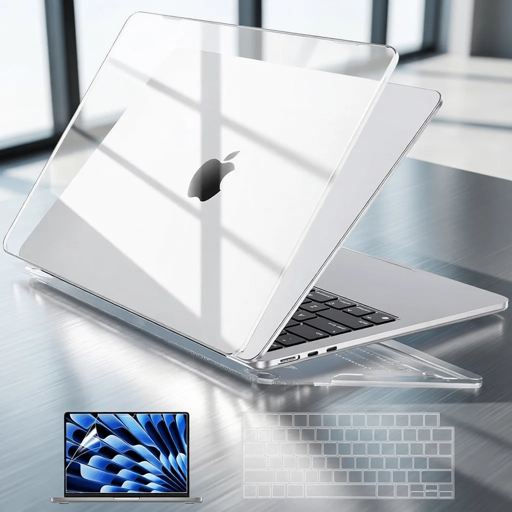Screen Protector Laptop Case For MacBook Air 13.6 M5 M4 Chip A3449 A3240 A2681 A3113 M3 Pro 13 A2338 Air 13 A2337 Keyboard Cover — MAC