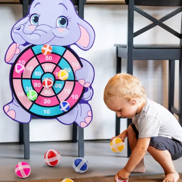 Child Montessori Toys for Kids 2 to 4 Years Old Cartoon Animal Dart Board Sticky Ball Family Interactive Educational Toys Baby — Child