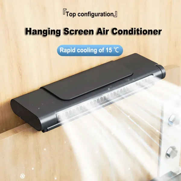 2025 Upgraded Portable Air Conditioner USB Charger Adjustable Office Computer Screen Mounted Electric Fan Desktop Tower Fan — Generic