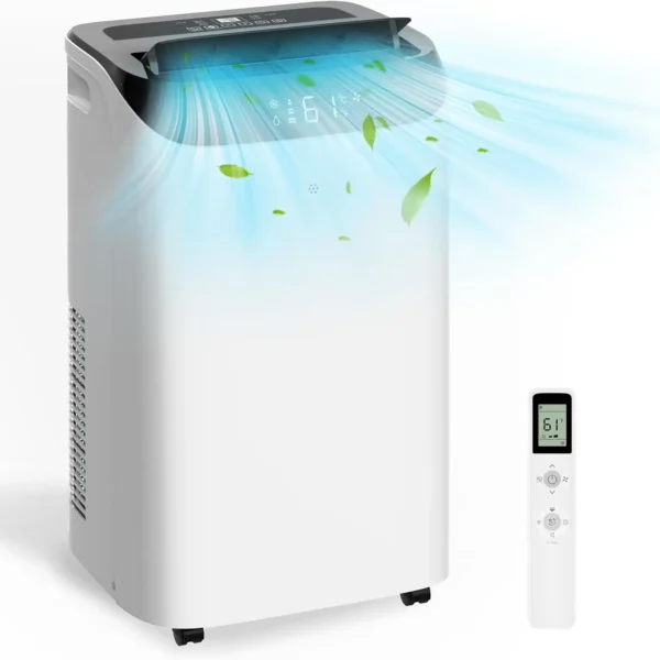 3-IN-1 Portable Air Conditioner 14,000 BTU Cools 700 Sq.Ft with Remote & Kit — Generic