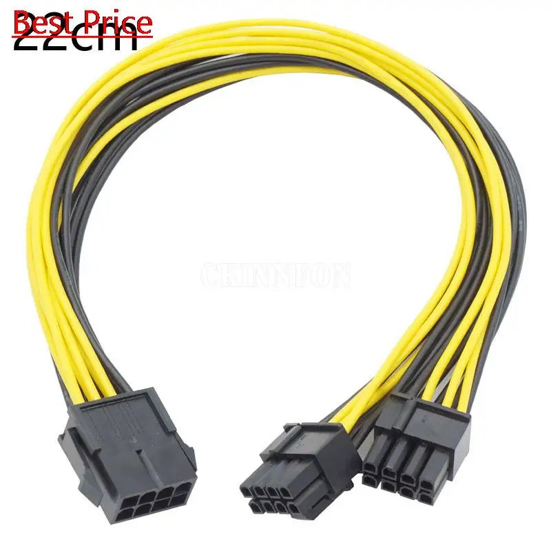 100Pcs/lot Gpu Graphics Card Power Cord 8p Female to Dual 6 + 2p Male Graphics Card Wire 8p to Dual 8p Graphics Card Adapter — Generic