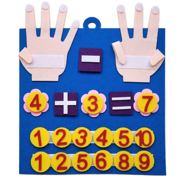 Toddler Montessori Toys Felt Finger Numbers Math Toy Children Counting Early Education Learning Game For Kids Intelligence — Toddler