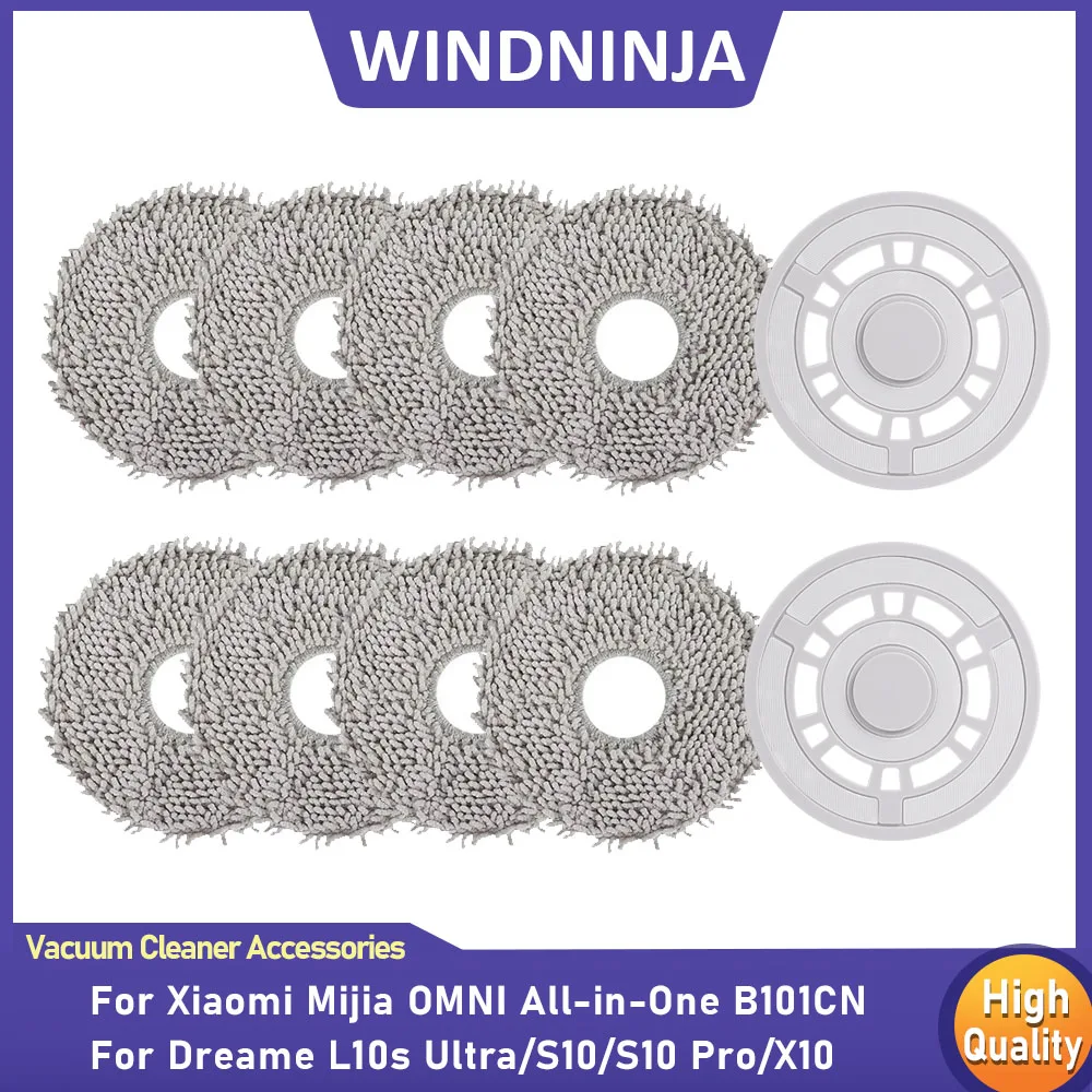 S4d7d2ca02bc44685b38ff77a697c94c9C.webp For Xiaomi Mijia Omni All-in-One B101CN Mop Cloth Robot Vacuum For Dreame L10s Ultra S10 S10 Pro X10 Mop Pads Holder Accessories — Xiaomi