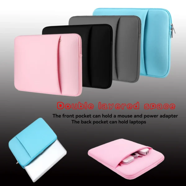 Laptop Inner Bag 11/13/14/15/16/17 Inch Computer Bag Protective Cover, Front Pocket Can Hold Power, Multifunctional Laptop Bag — Laptop