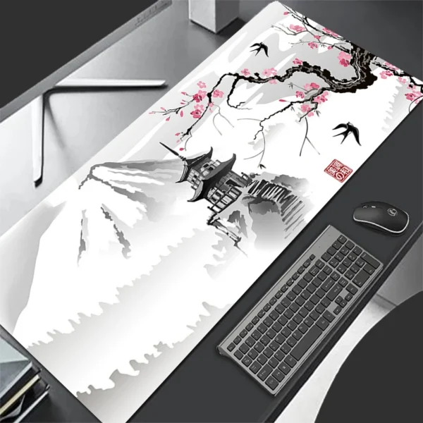 Mouse Pad Gaming Sakura Japanese Cherry Blossom XL Home New HD Mousepad XXL Keyboard Pad Non-Slip Office Carpet Laptop Mice Pad — Mouse