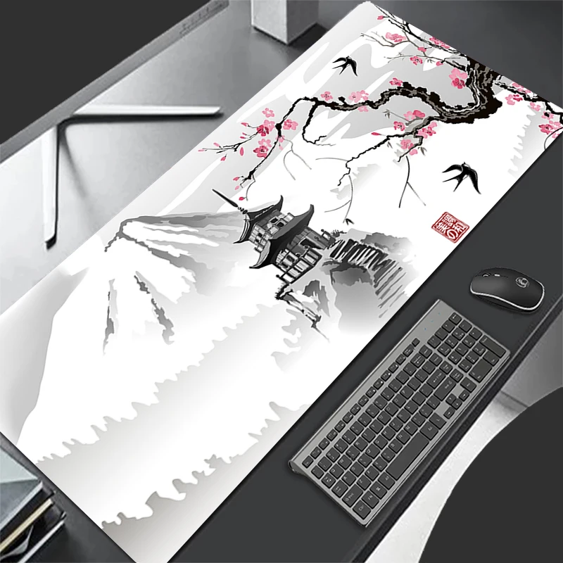 Mouse Pad Gaming Sakura Japanese Cherry Blossom XL Home New HD Mousepad XXL Keyboard Pad Non-Slip Office Carpet Laptop Mice Pad — Mouse
