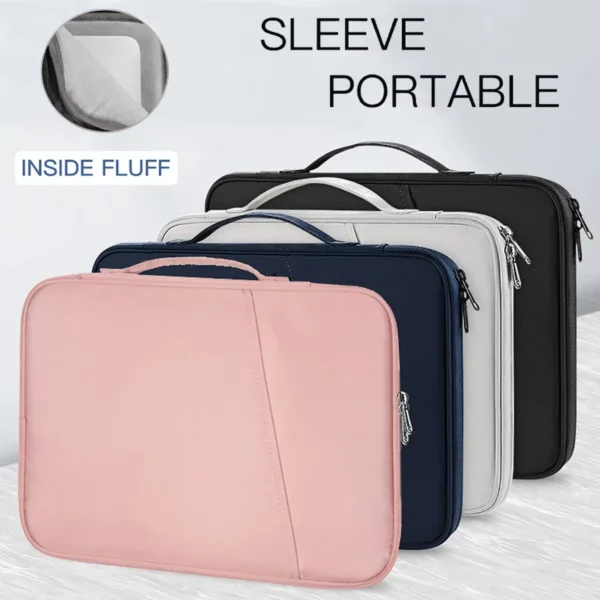 Waterproof Notebook Handle Bag Laptop Sleeve Case For Macbook Air 11 12 13 13.6 M4 M3 M2 iPad Pro 11 Tablet Bag Computer Handbag — MAC