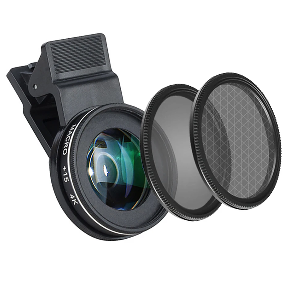 15X/30X Macro Lens Phone Camera Lens Kit with CPL/Starlight Filter, Remote & Tripod for iPhone 11 13 14 Smartphone Accessories — MAC