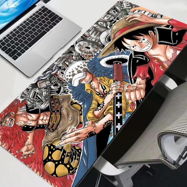 One Piece Monkey·D·Luffy Large Mouse Pad Gamer Keyboard Mousepad Pc Computer Desk Mat Gaming Pad Mouse Mats For CS GO LOL — One