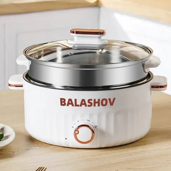 3L Portable Electric Rice Cooker 110V US Multifunctional Double Layer Pan Non-stick Cookware for Kitchen and Home Appliance — Generic