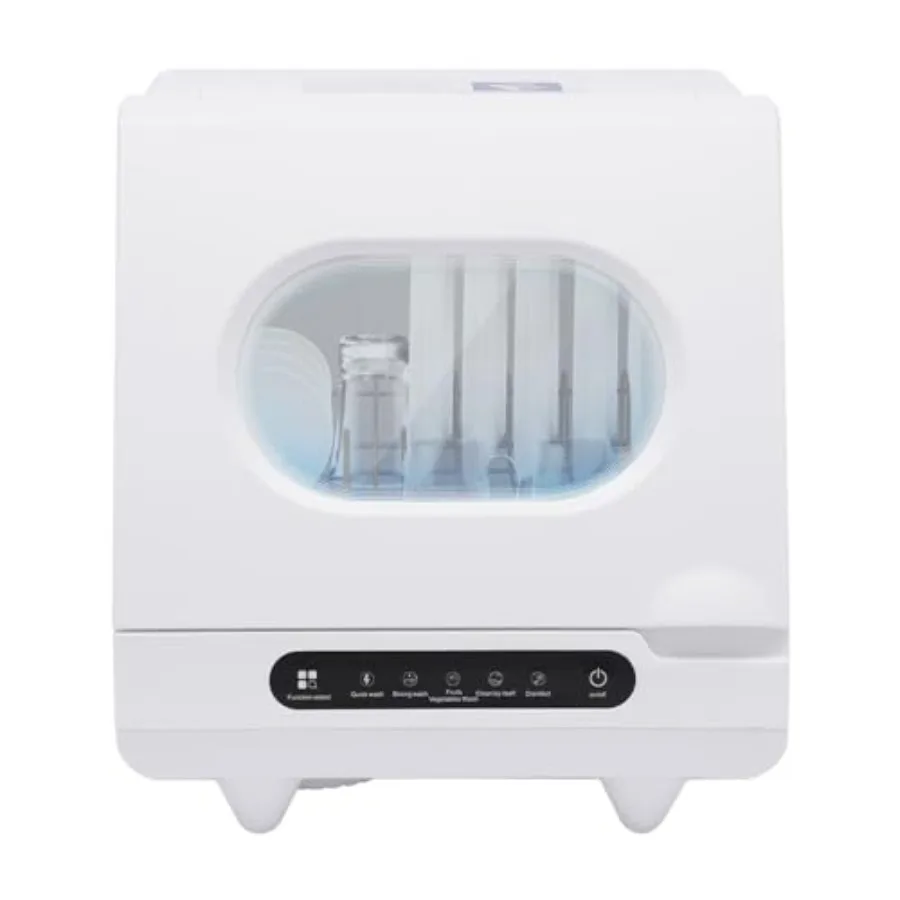 Portable Countertop Dishwashers 800W 6-Sets 5 Washing Programs Desktop Non Installation Dishwasher Compact Dishwasher Household — Portable