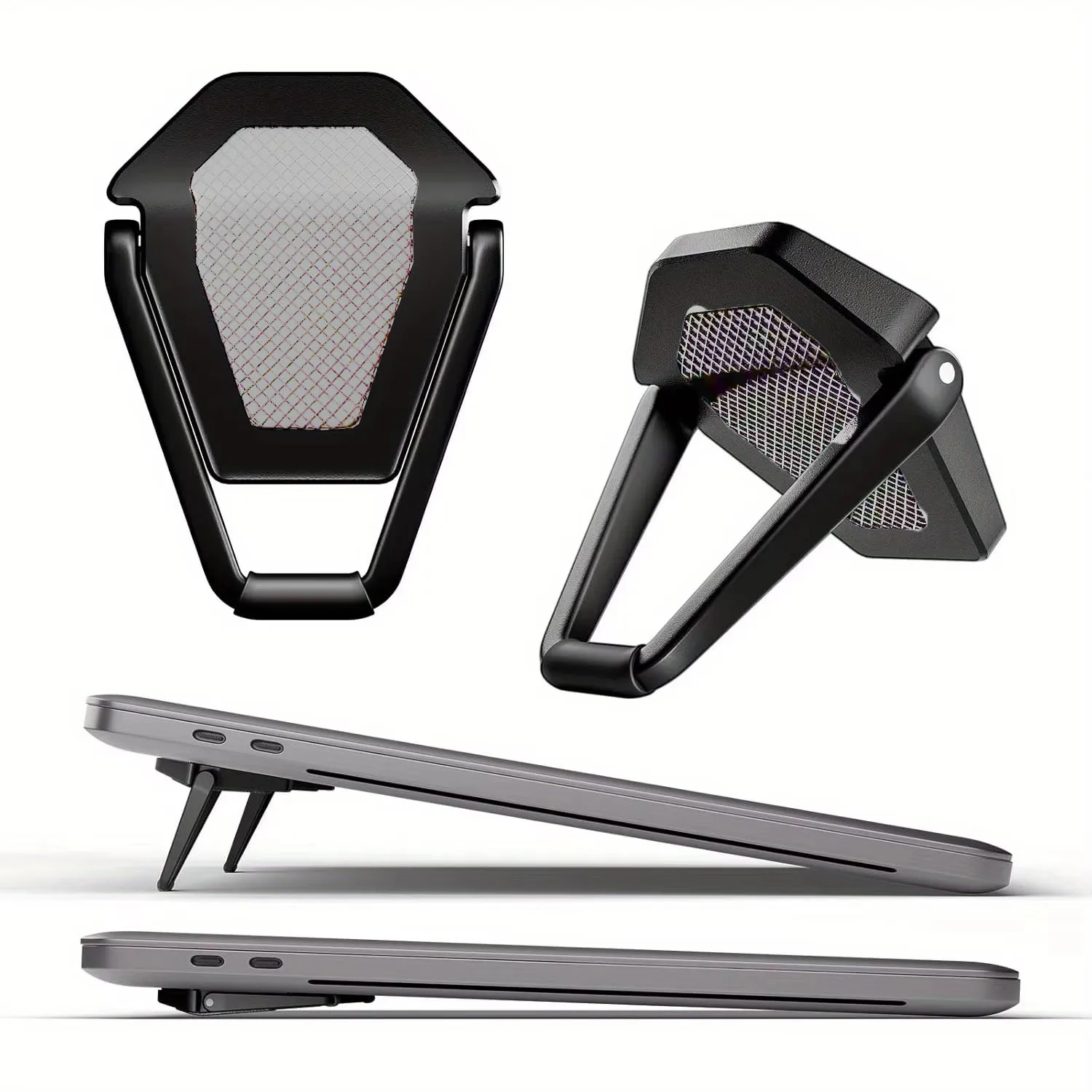 S6789aed674804866a9131e6c907536b2Z.webp Portable Invisible Laptop Stand, Mini Aluminum Cooling Pad,Computer Keyboard Mount Kickstand, Ergonomic Lightweight Laptop Stand — Portable