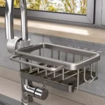 Kitchen Sink Faucet Storage Rack Dishwasher Vegetable Sink Supplies Household Drain Basket For Bathroom Gadget — Kitchen