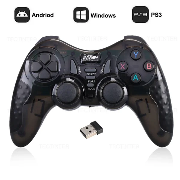 2.4GHz Wireless Game Controller For PS3 Accessories Controle PC Joystick For Super Console X Pro /TV Box/Android Phone Gamepad — Generic